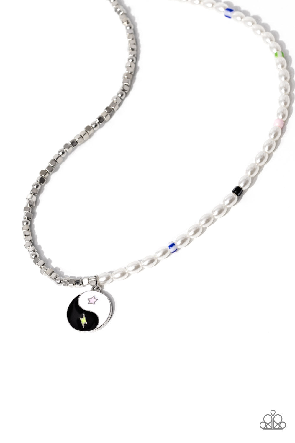 Youthful Yin and Yang - Black necklace