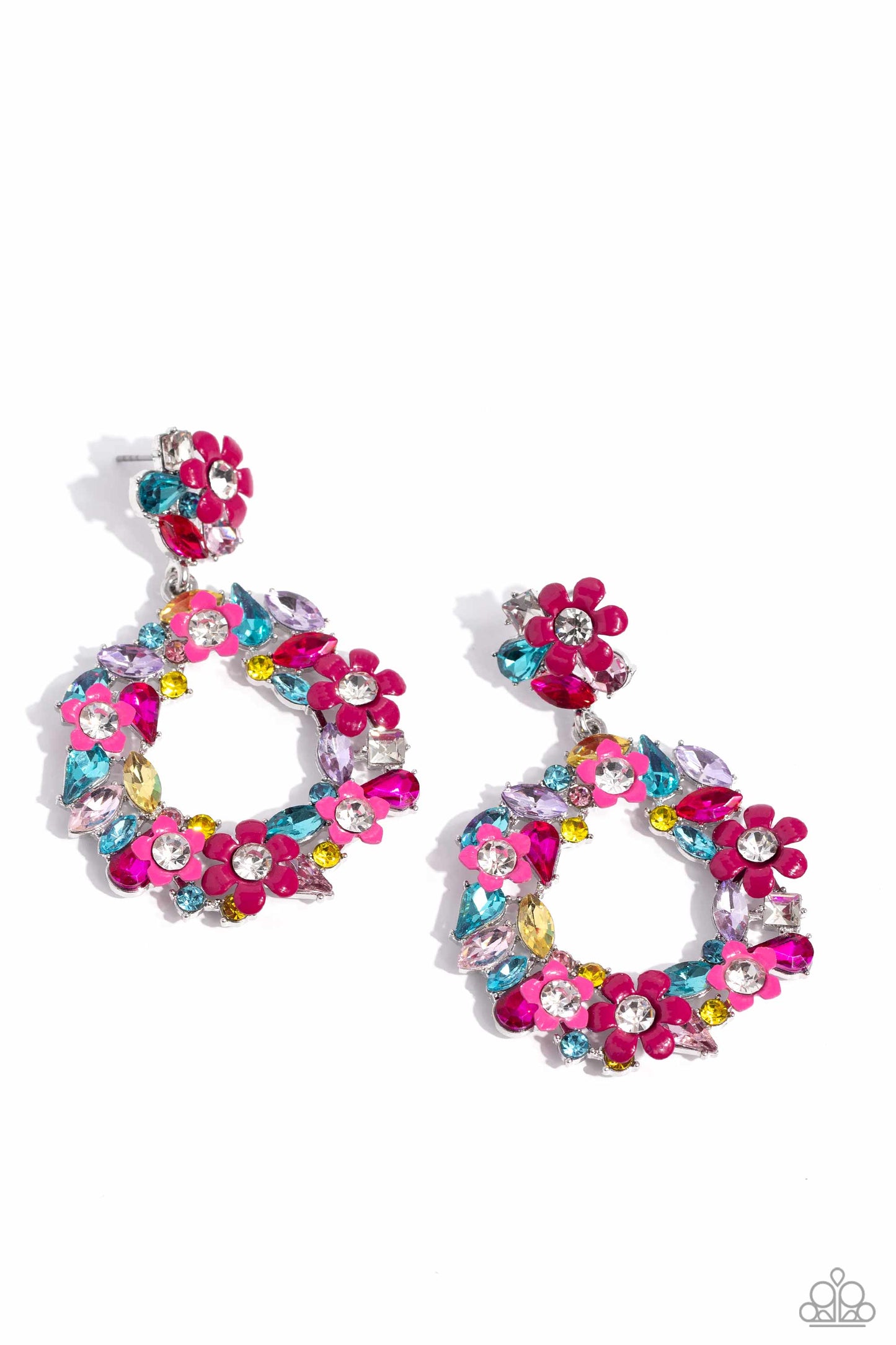 Wreathed in Wildflowers - Multi earrings