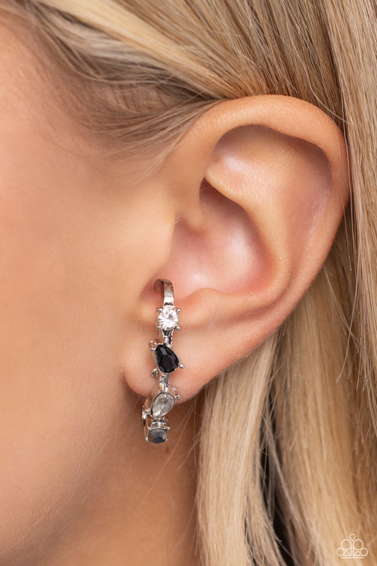 Trendy Twists - Black earrings