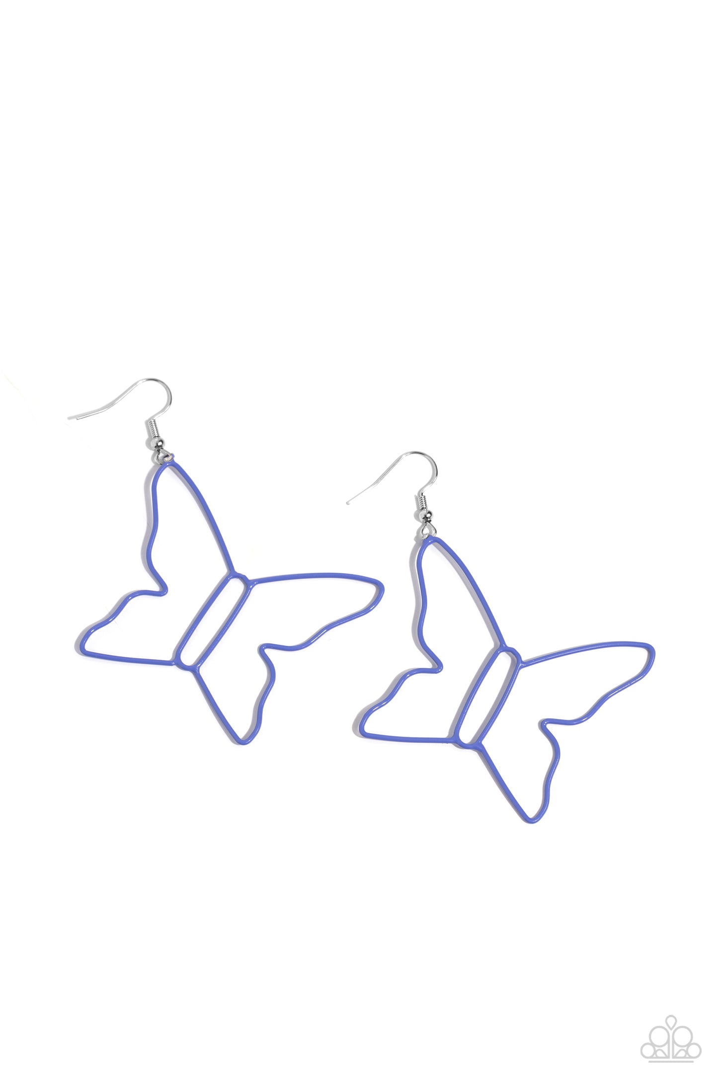 Soaring Silhouettes - Blue earrings