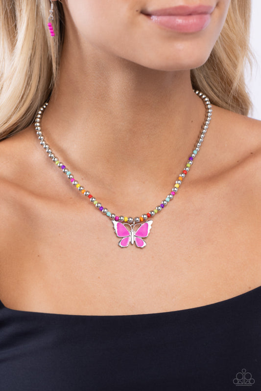 Vibrant Flutter - Multi necklace