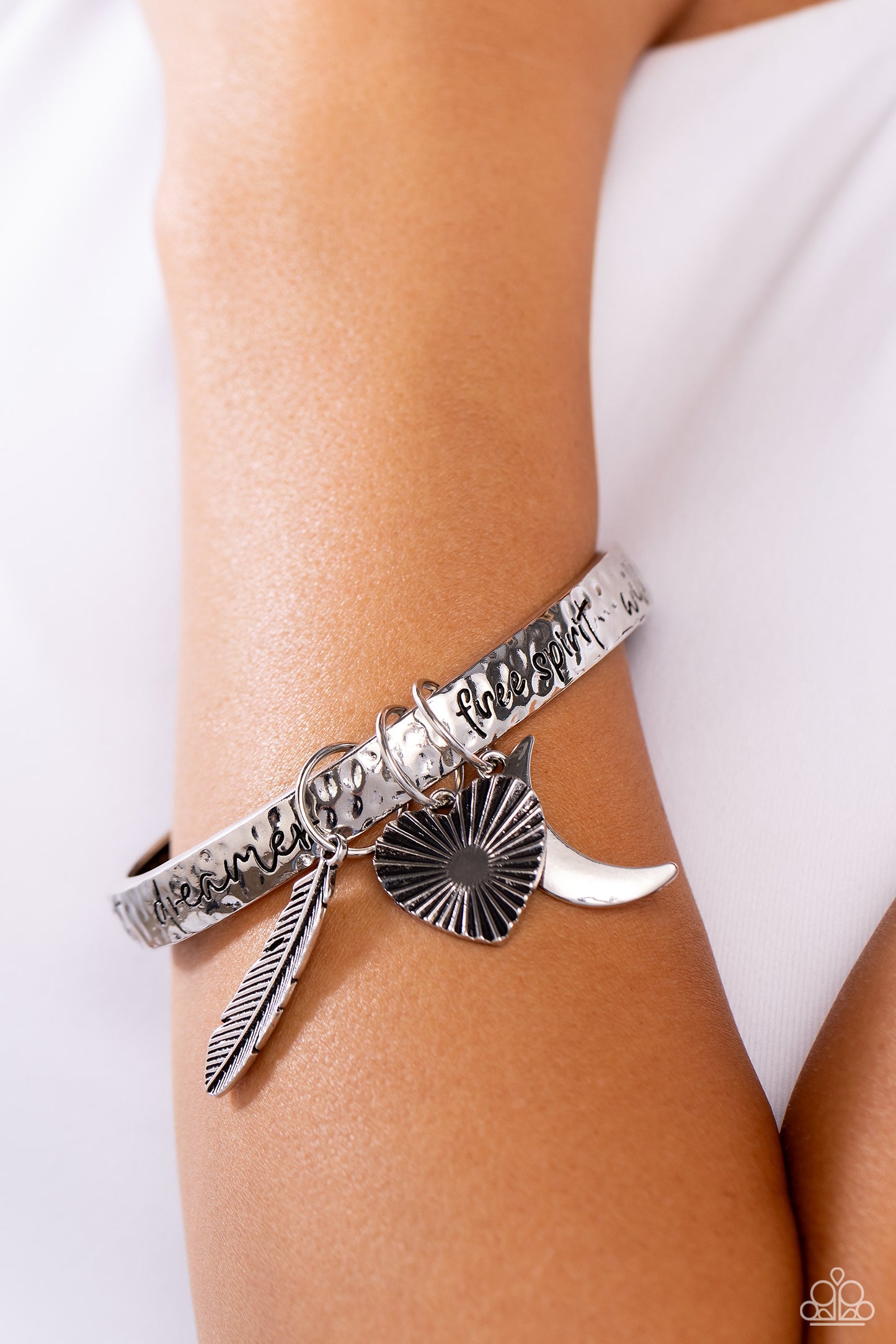 Free-Spirited Fantasy - Silver bracelet