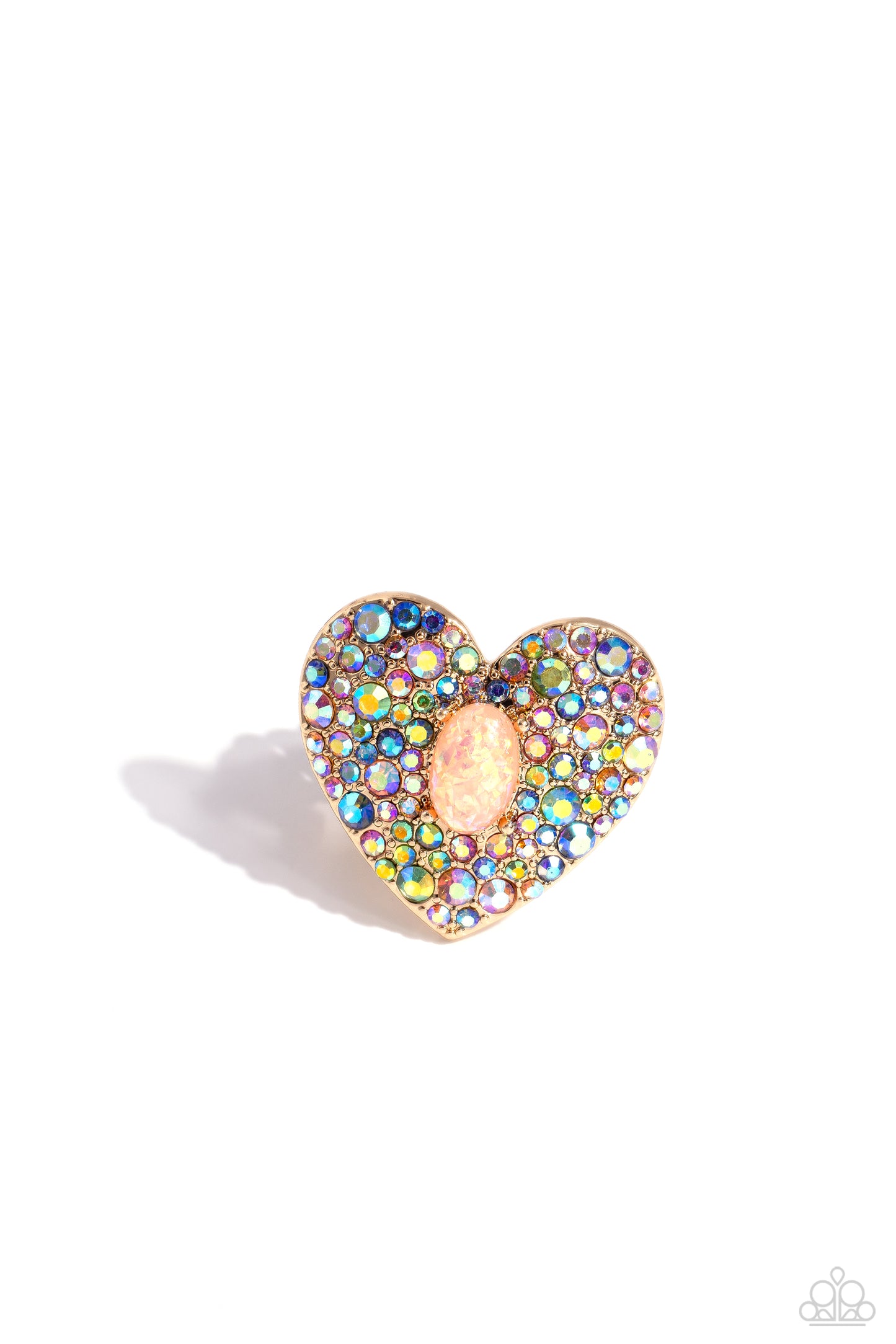 Bejeweled Beau - Gold ring