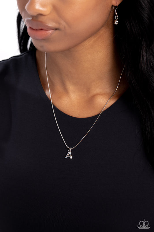 Seize the Initial - Silver - A necklace