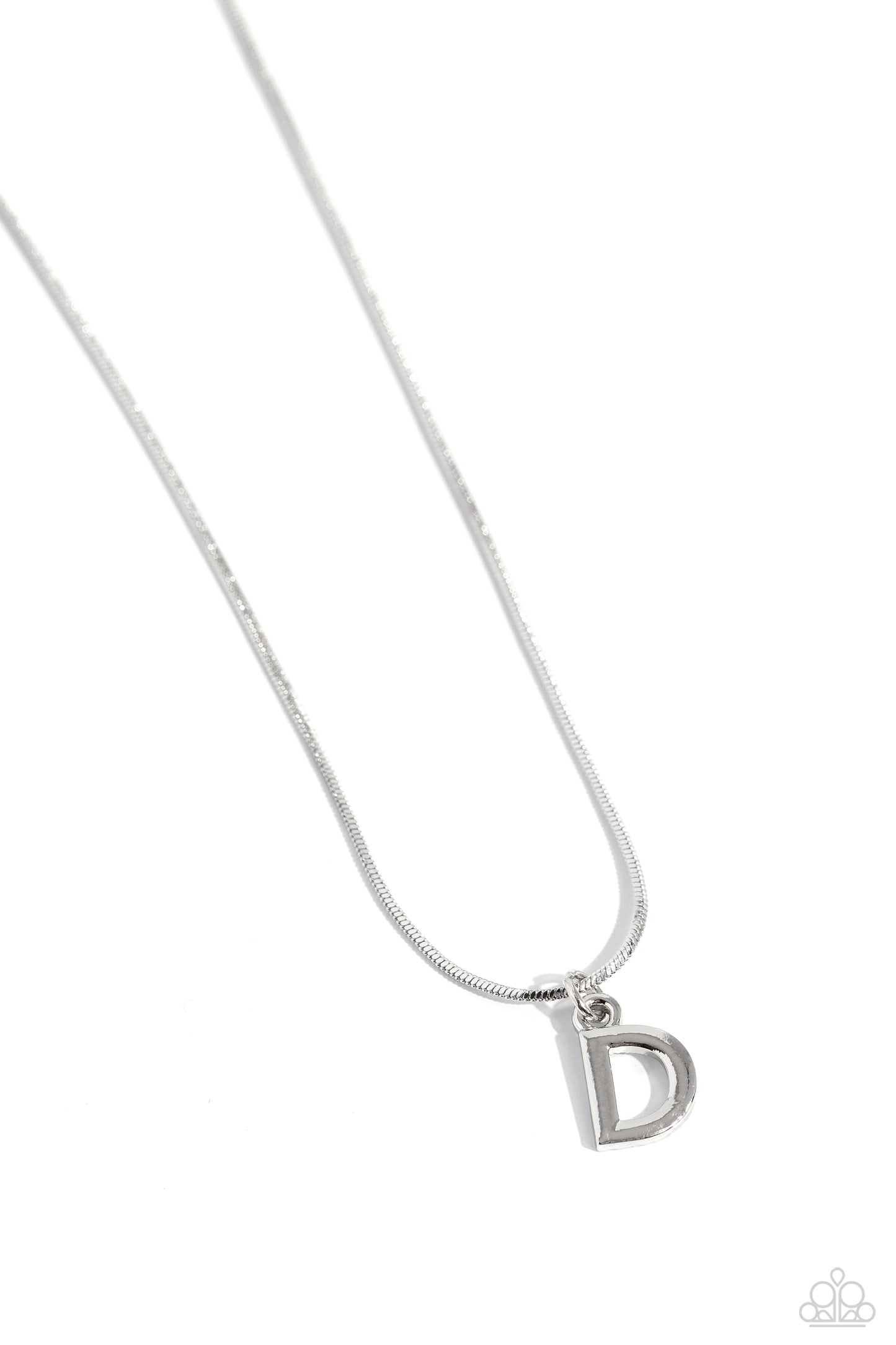 Seize the Initial - Silver - D necklace