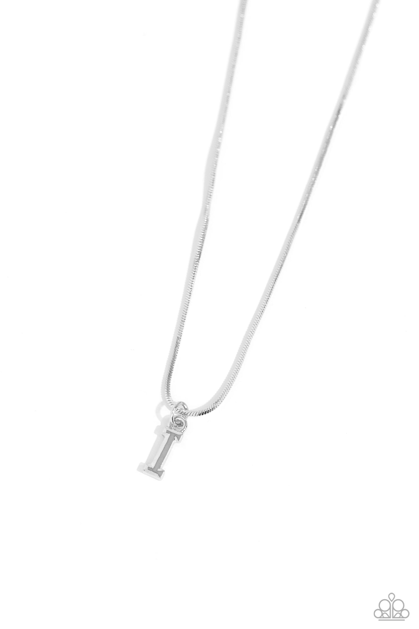 Seize the Initial - Silver - I necklace