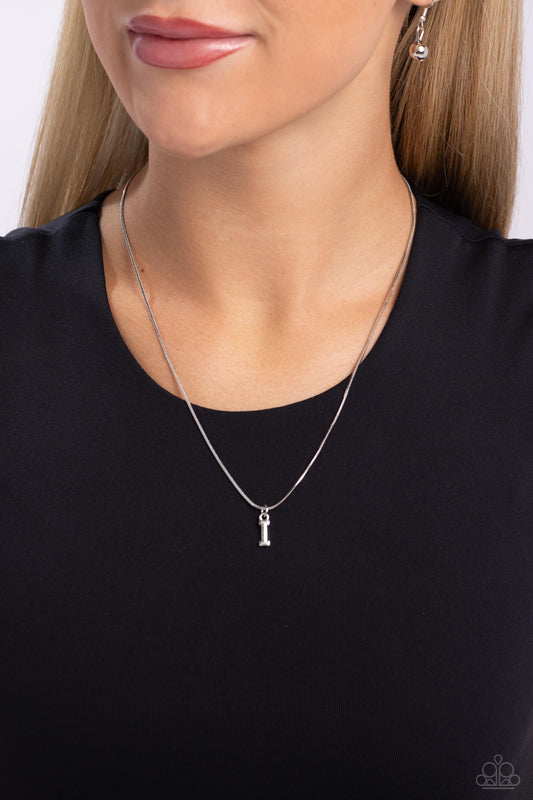 Seize the Initial - Silver - I necklace