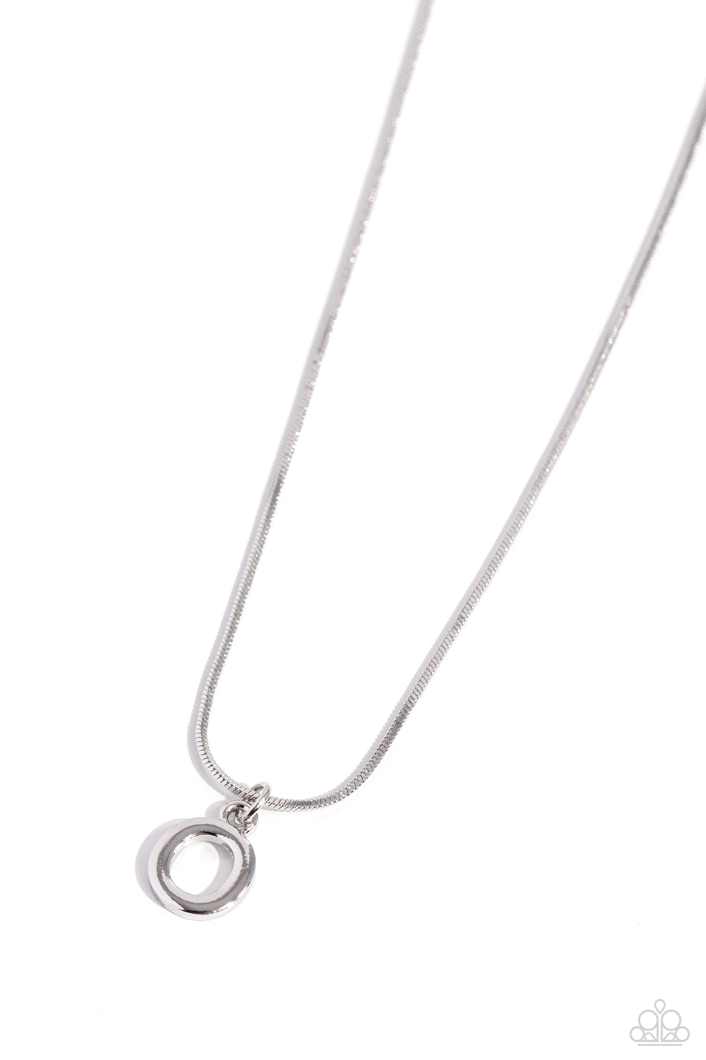 Seize the Initial - Silver - O necklace