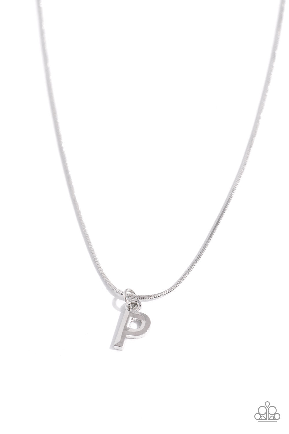 Seize the Initial - Silver - P necklace