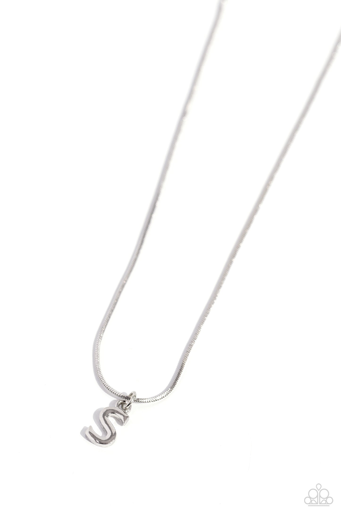 Seize the Initial - Silver - S necklace