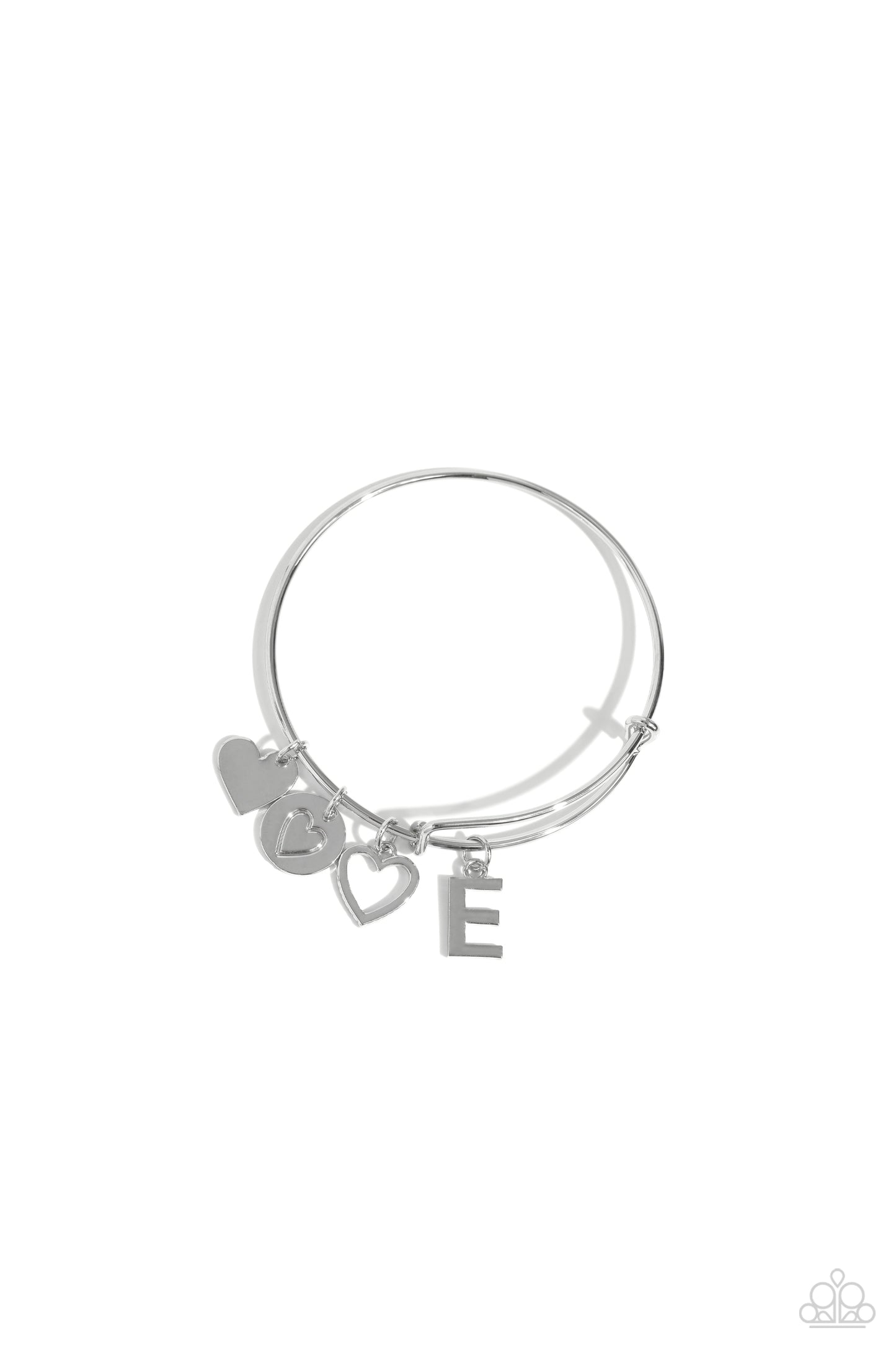 Making It INITIAL - Silver - E bracelet