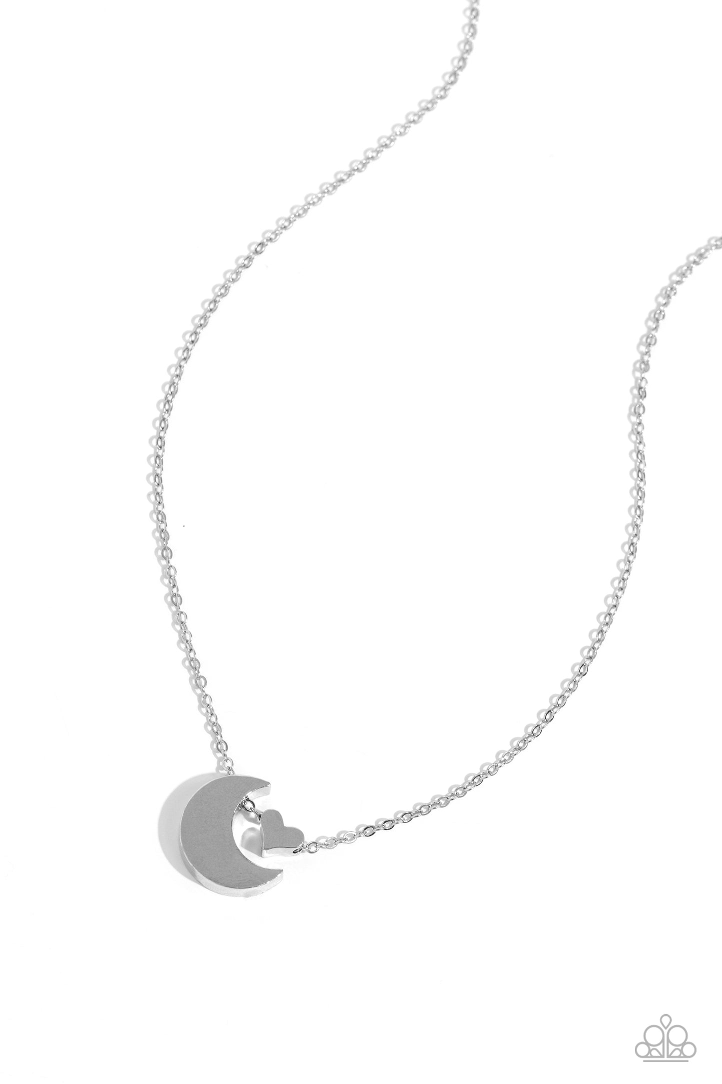 Low-Key Lunar - Silver necklace