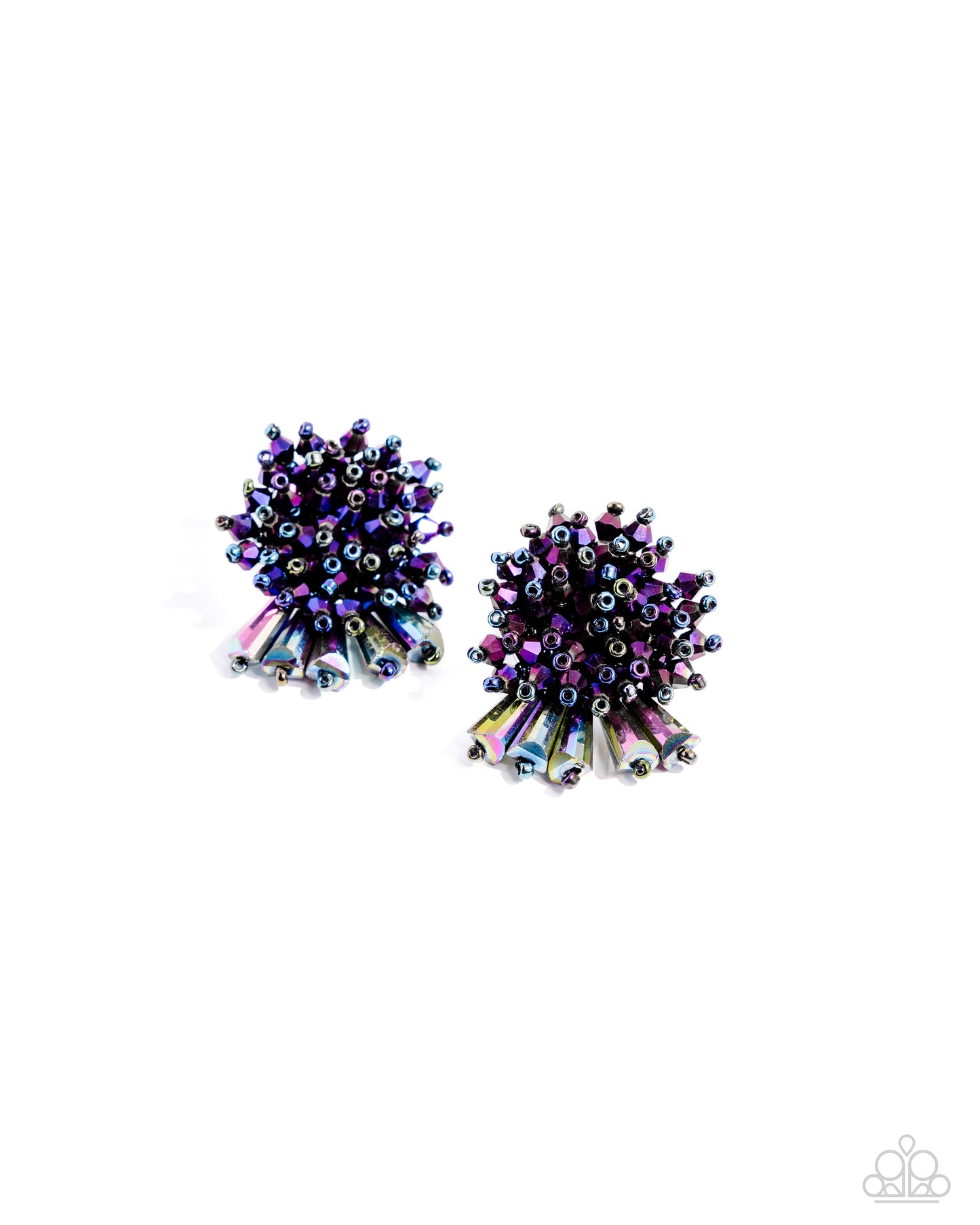 Streamlined Sass - Purple earrings