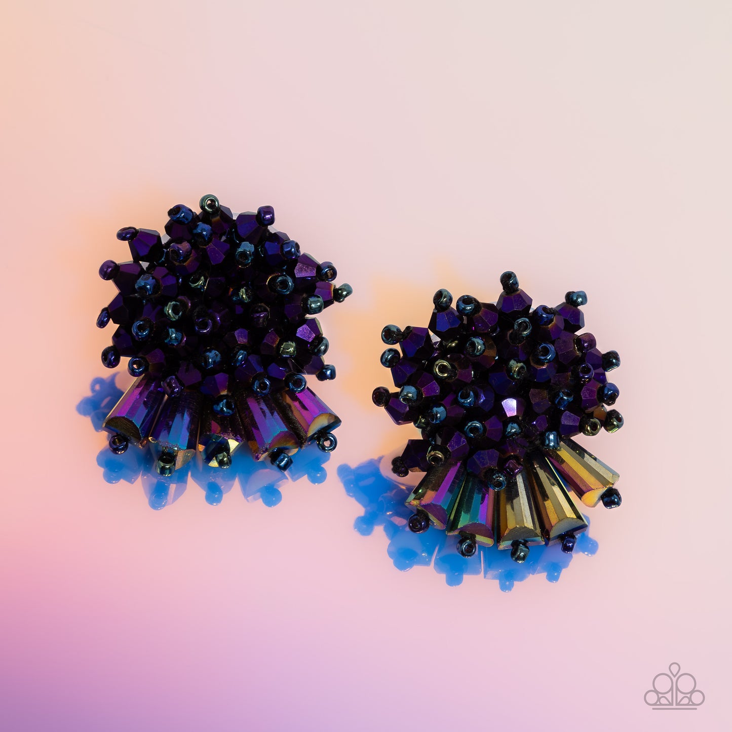 Streamlined Sass - Purple earrings