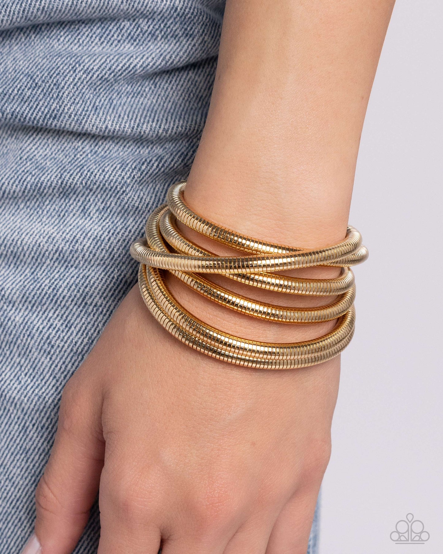 Stacked Severity - Gold bracelet