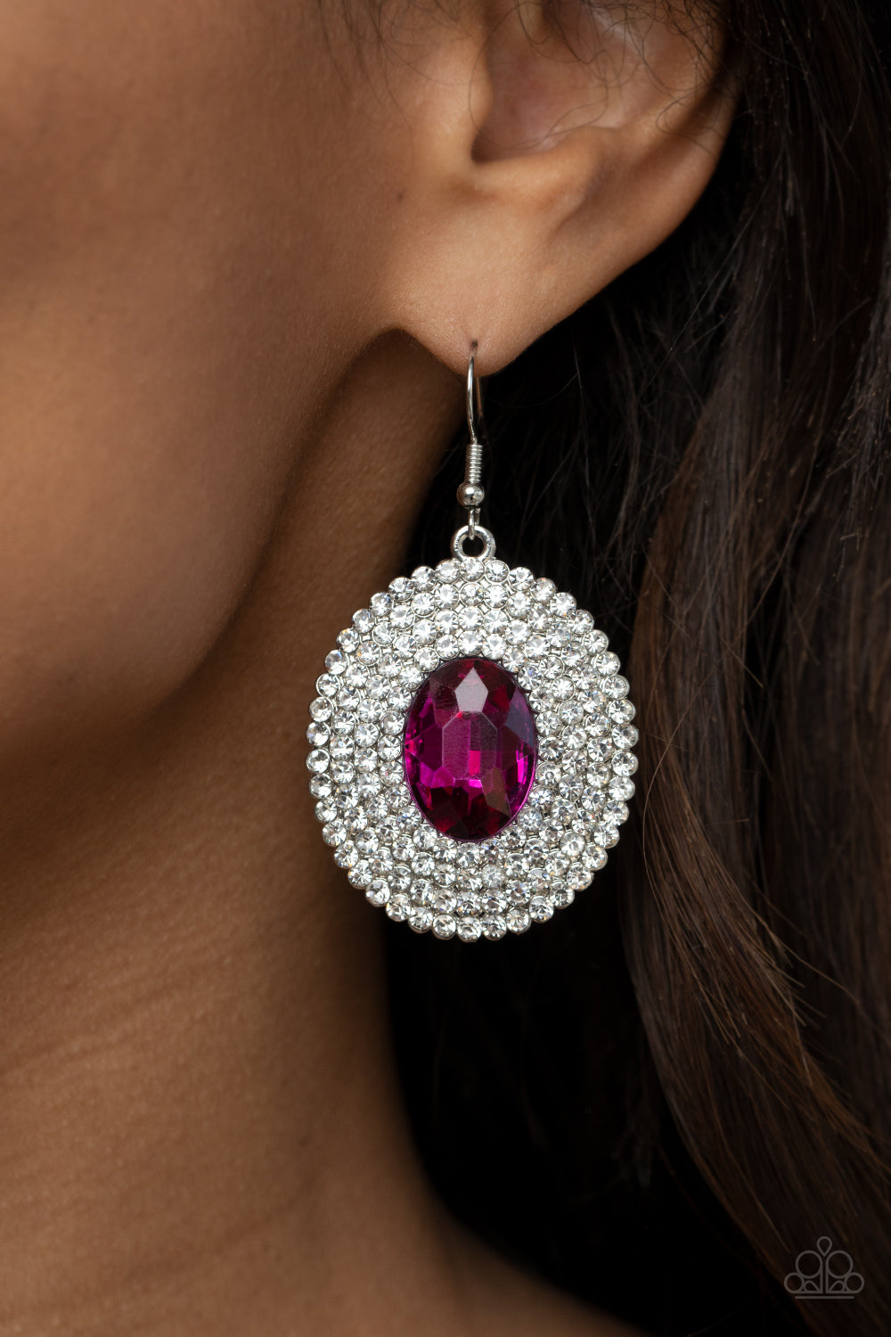 FIERCE Field pink earring