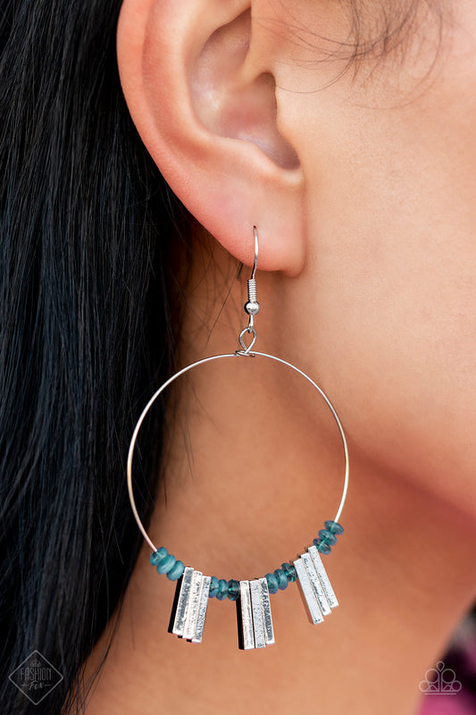 Earring: "Luxe Lagoon - Blue" Fashion Fix Oct 22'