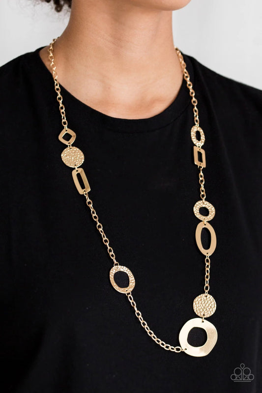 Metro Scene - gold -  necklace