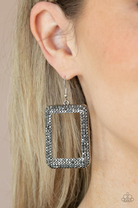 World FRAME-ous - Silver earrings