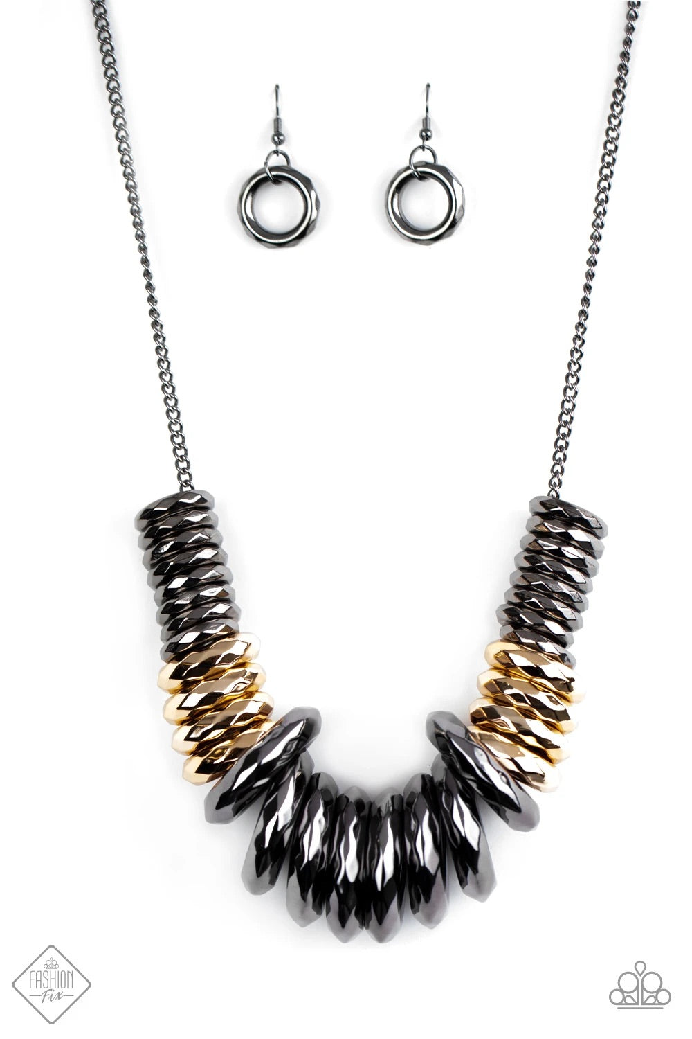 Haute Hardware - Multi - Gunmetal & Gold - Necklace