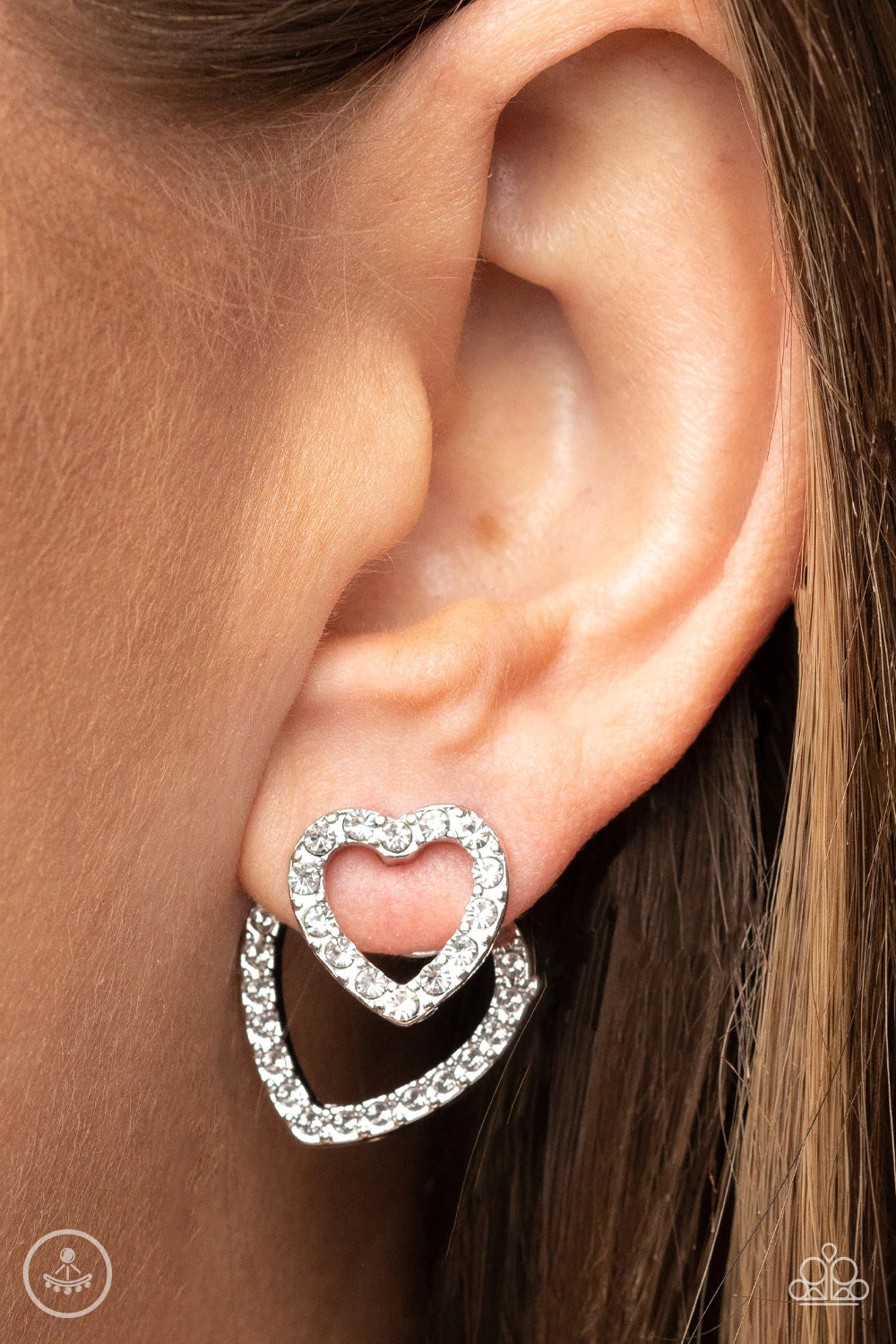 Ever Enamored - White earrings