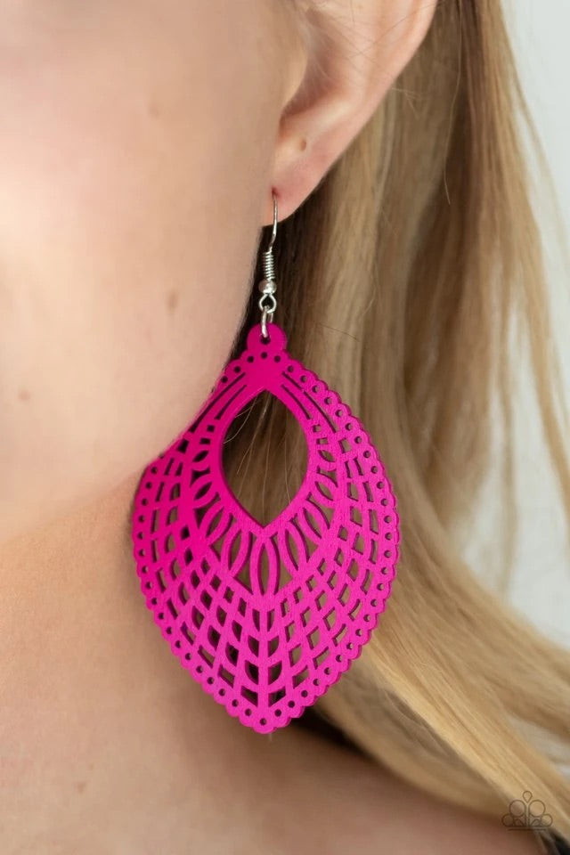 Earring ~ One Beach At A Time - Pink