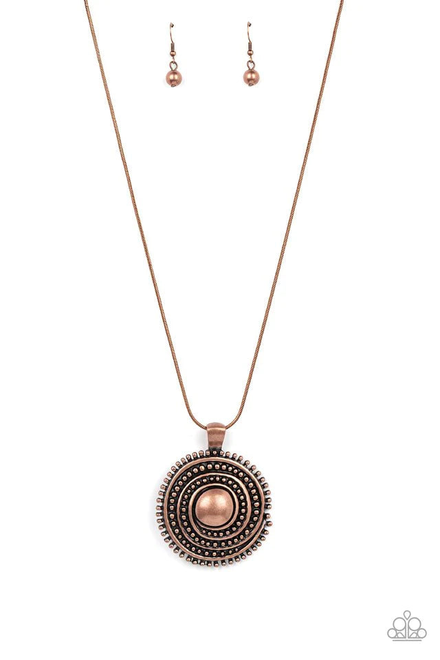 Necklace ~ Solar Swirl - Copper