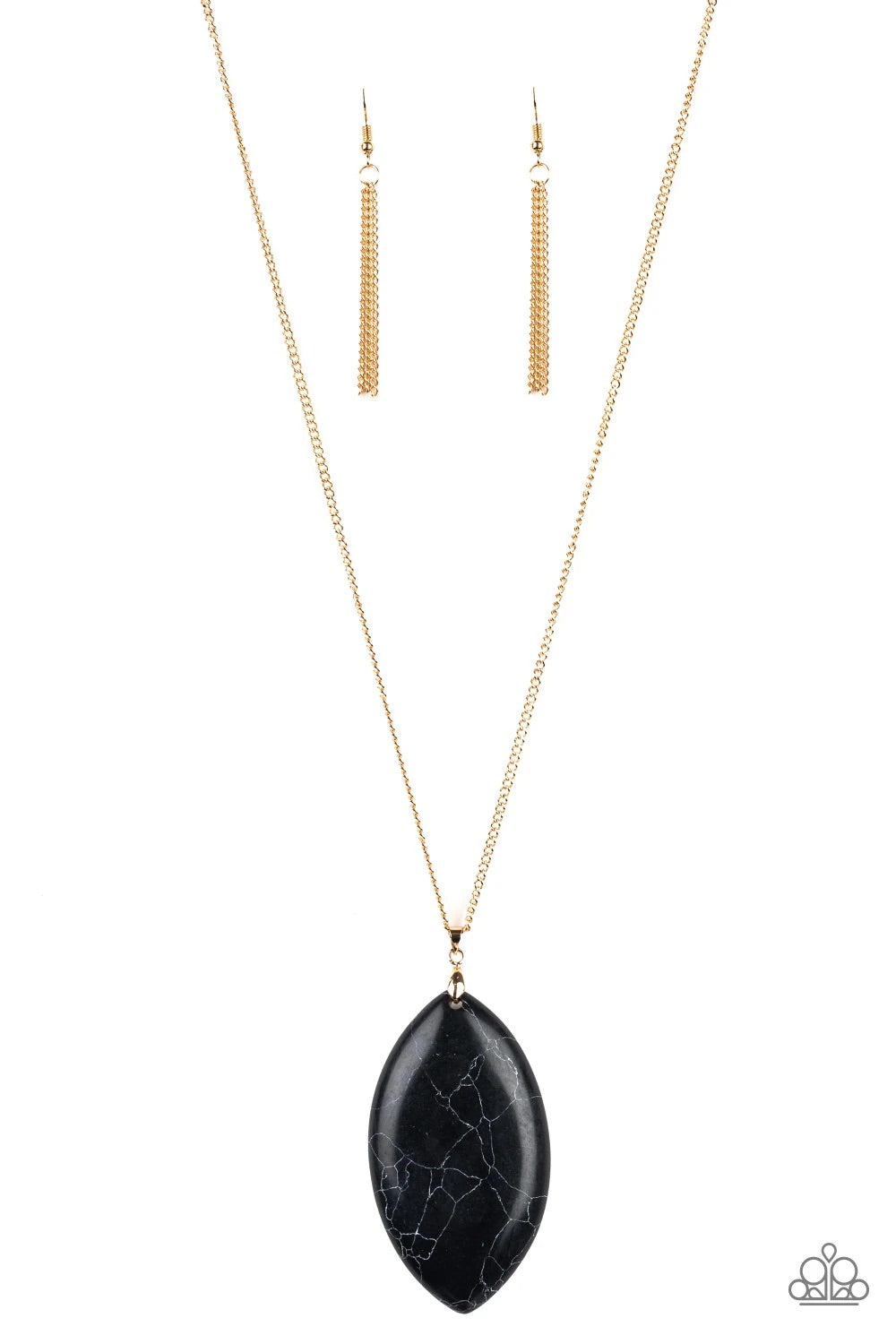 Santa Fe Simplicity - black necklace