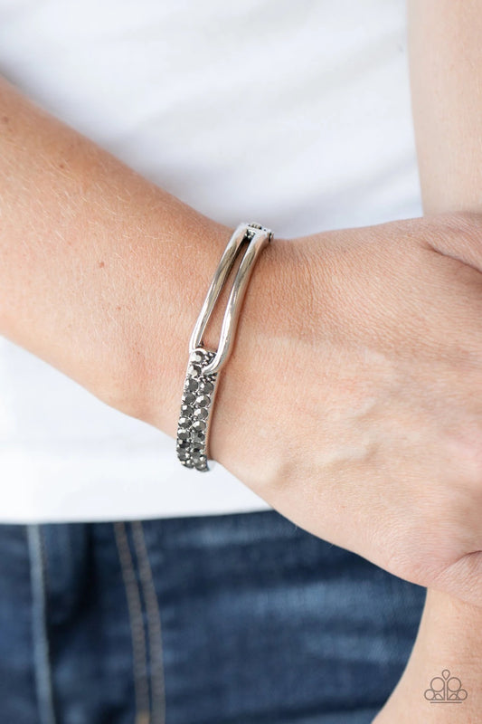 Freeze! - Silver - Hinged Bracelet