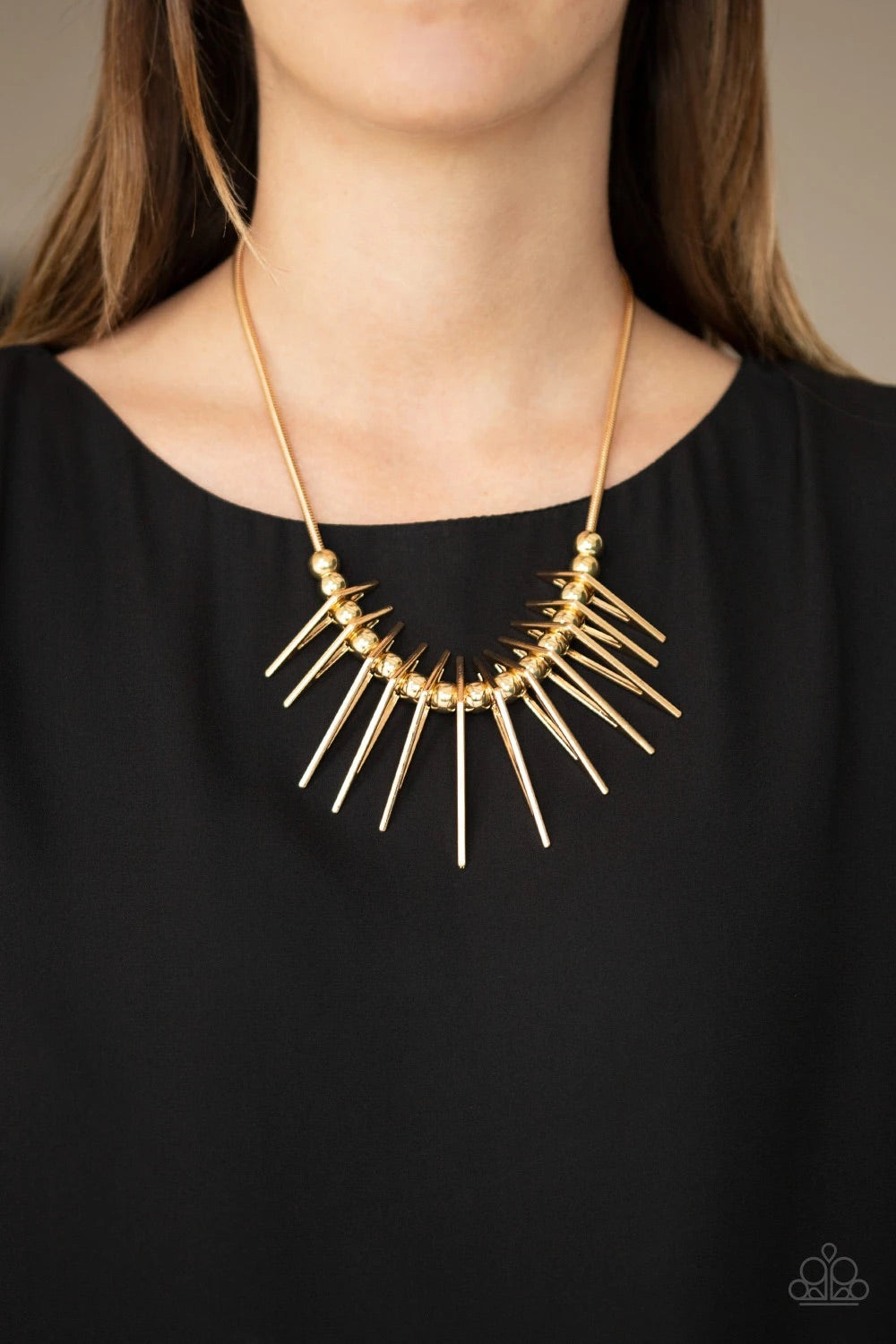 Fully Charged-gold necklace