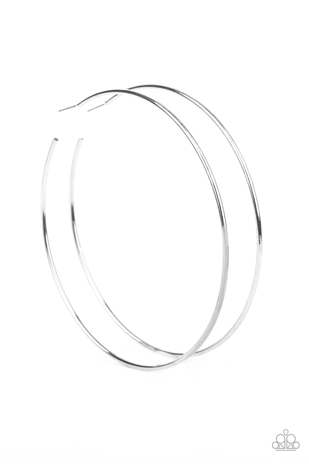 Extra Extra - Silver - Large Hoop Earrings