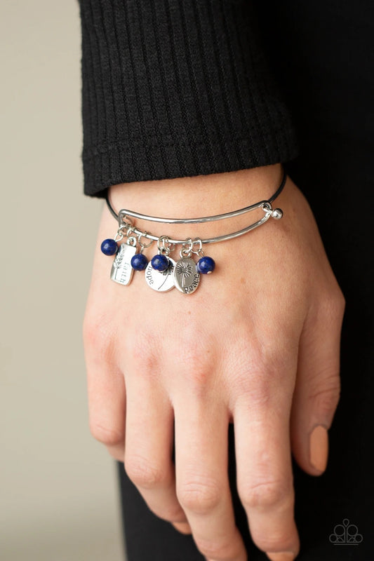 GROWING Strong - Blue - Inspirational Bracelet