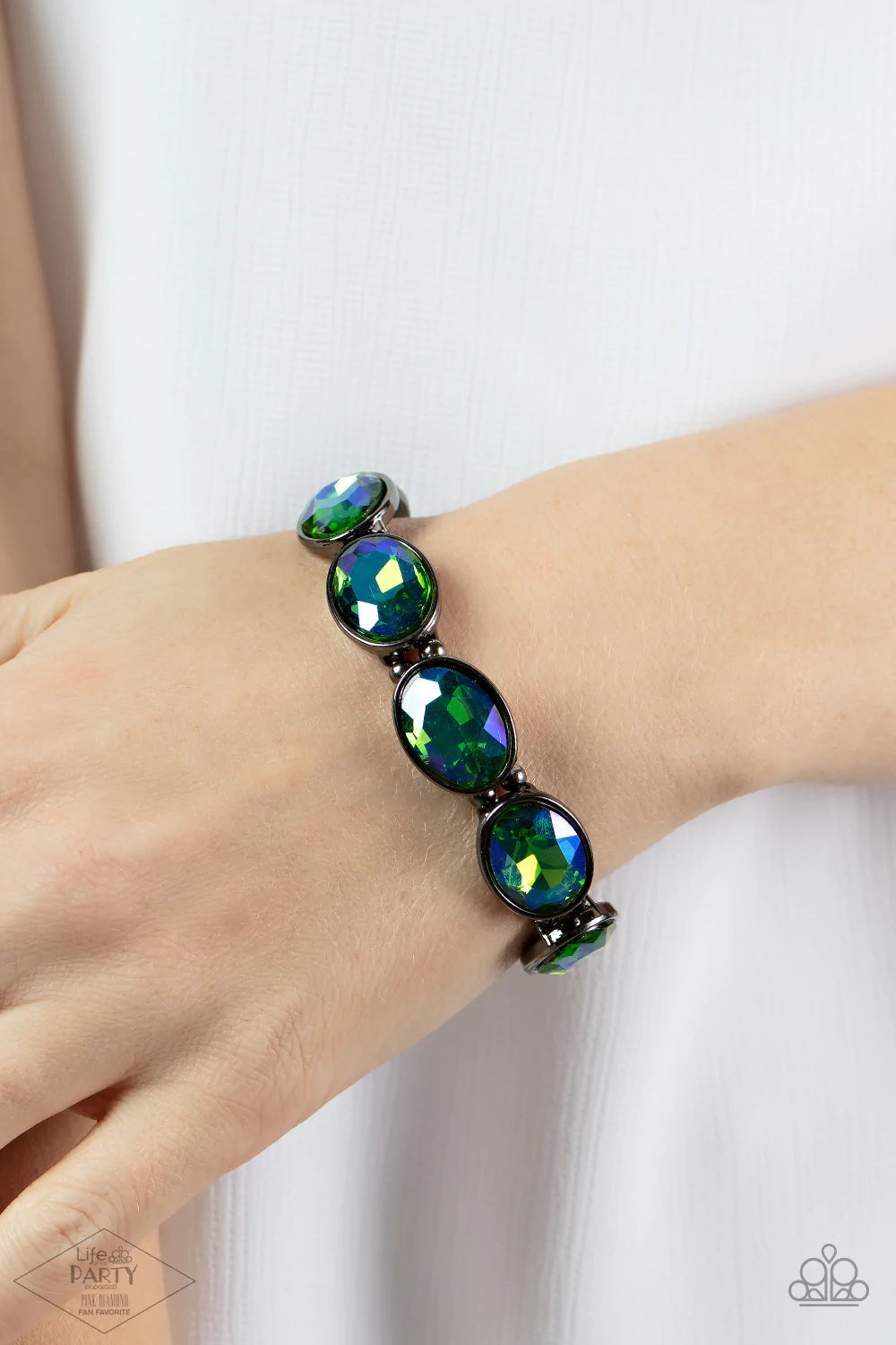 DIVA IN DISGUISE" MULTI  blue/green BRACELET