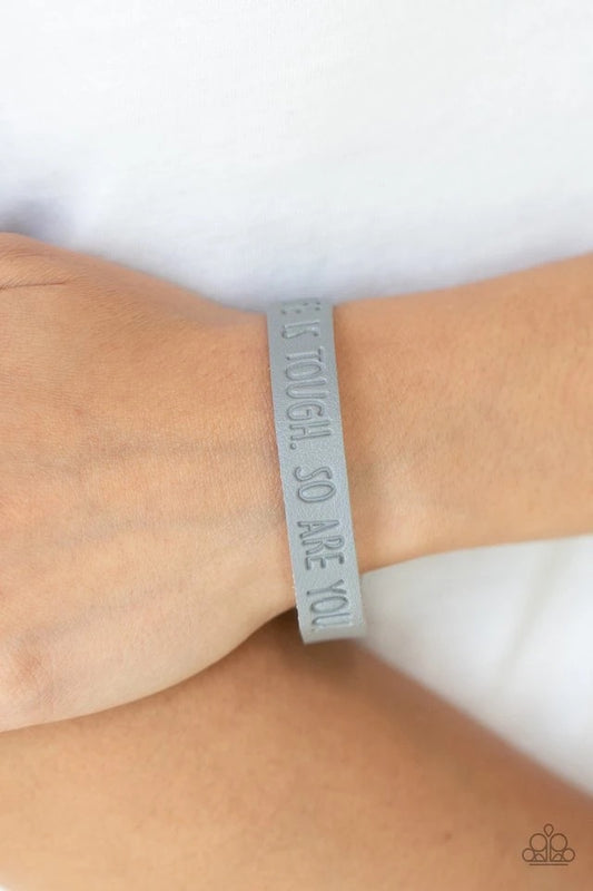 Life is Tough - Silver bracelets