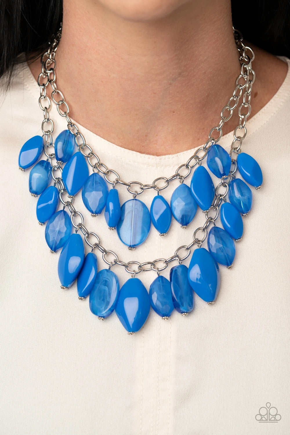 PALM BEACH BEAUTY - BLUE NECKLACE