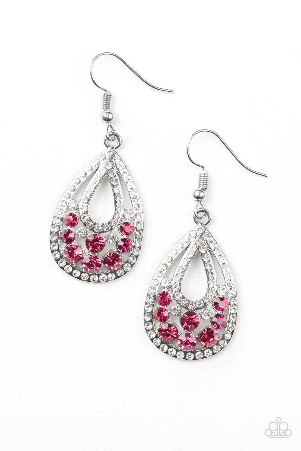 Sparkling Stardom - Pink - Earrings (Vintage)