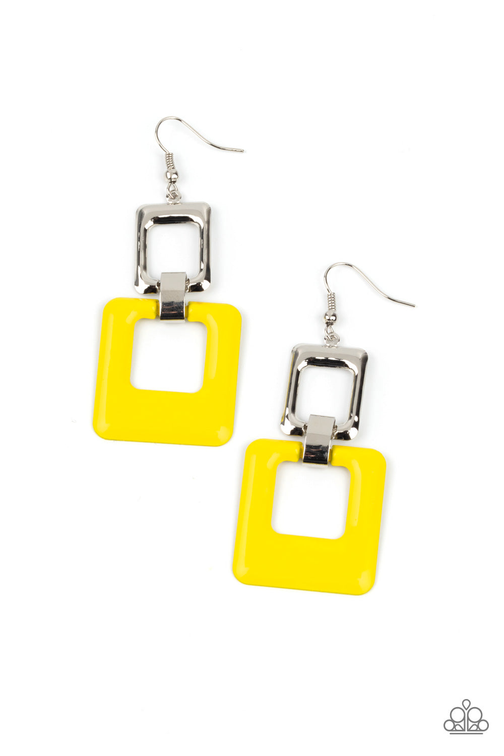 Twice As Nice - Yellow earrings