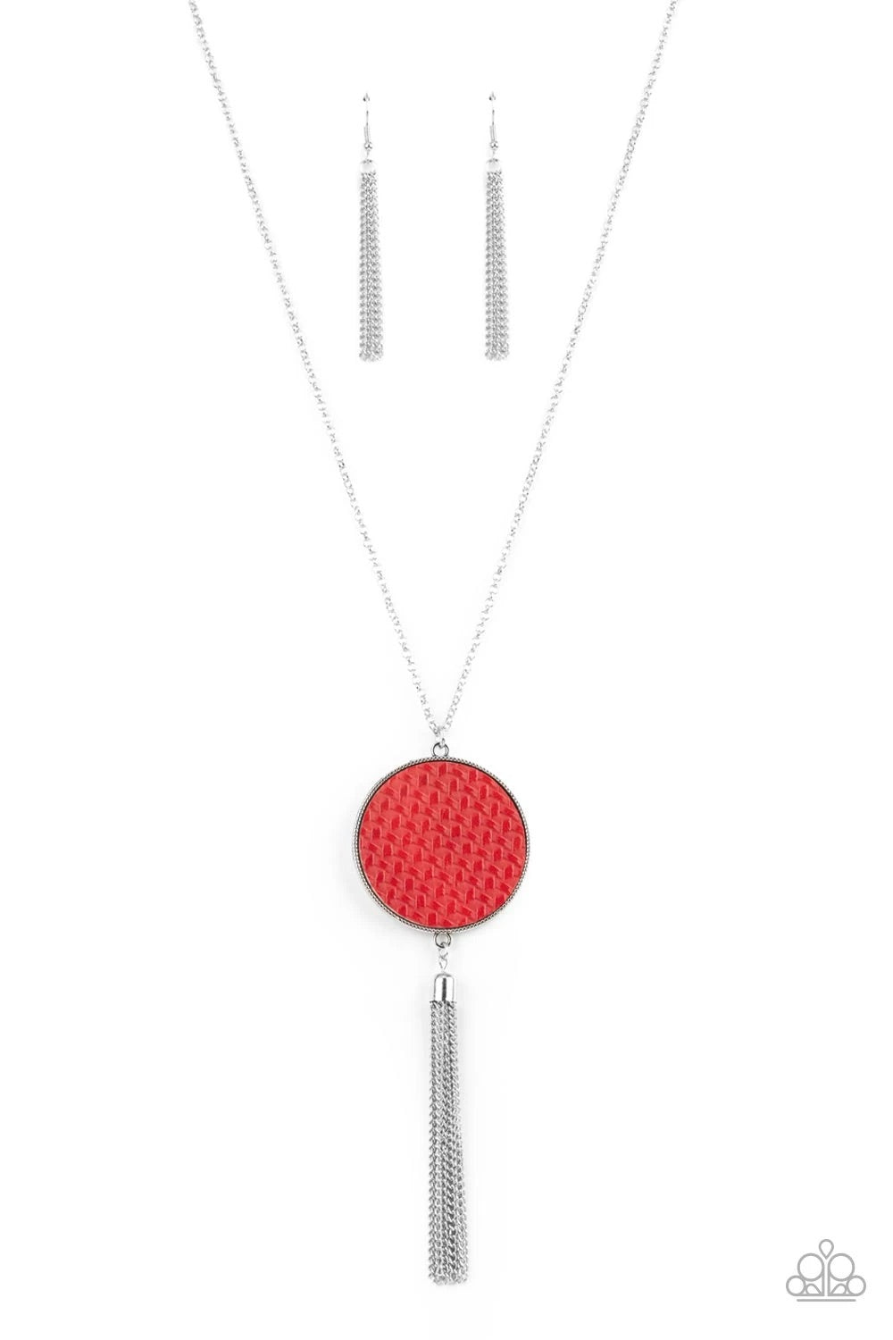 Wondrously Woven Red Necklace