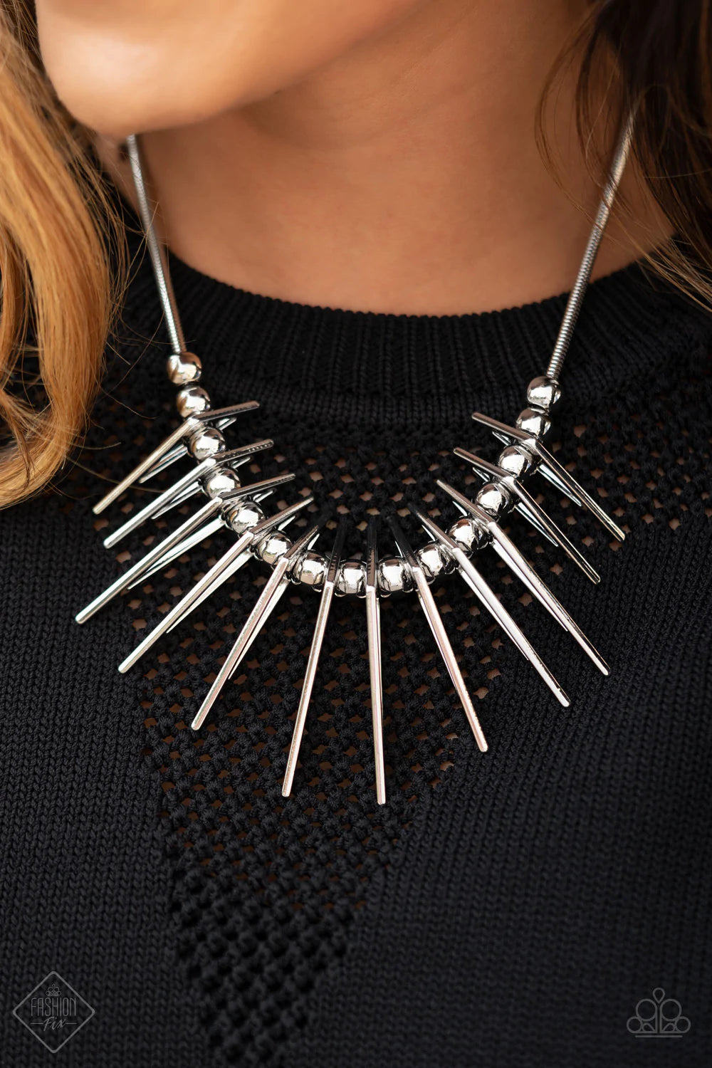 Fully Charged - silver - Paparazzi necklace