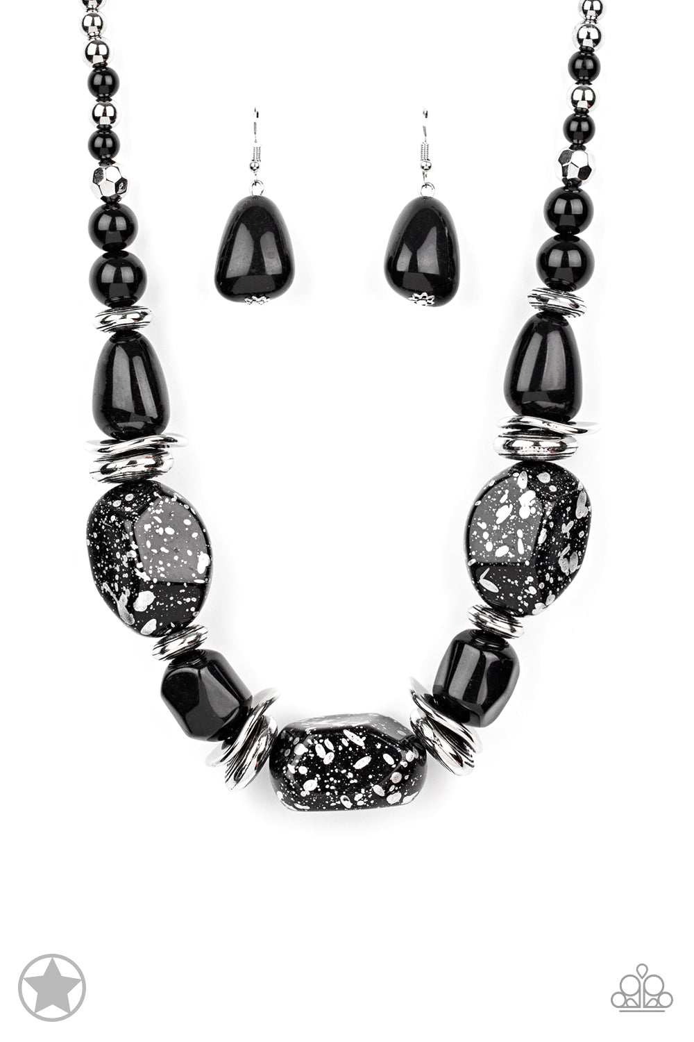 In Good Glazes - Black necklace blockbusters