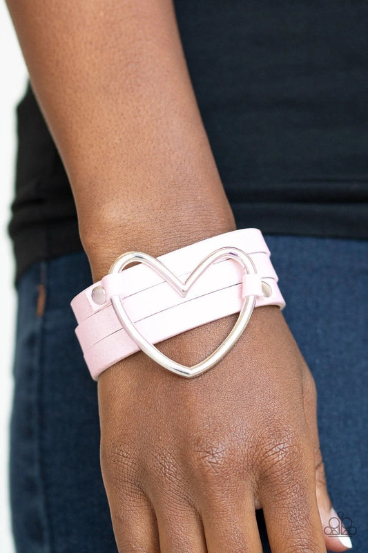 One Love, One Heart Pink Urban Bracelet