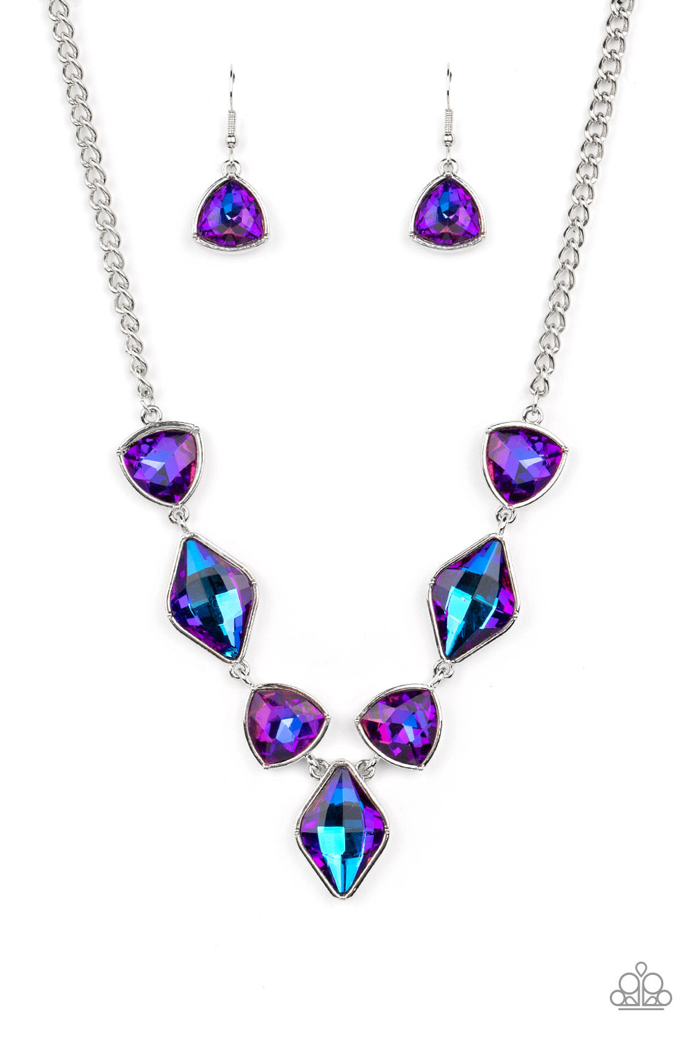 Glittering Geometrics - Purple necklace LOP Dec 22'