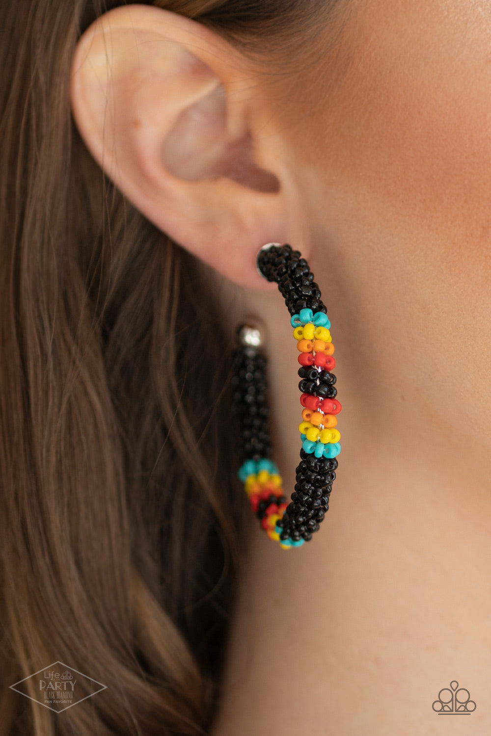 Bodaciously Beaded - Black earrings