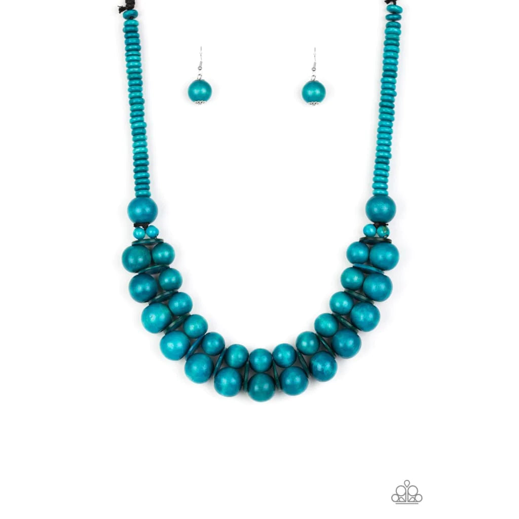 Caribbean Cover Girl - Blue Necklace