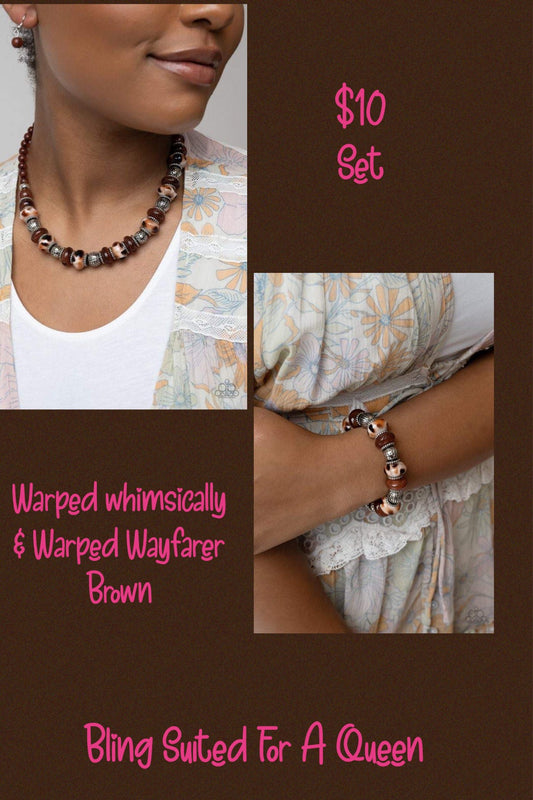 Conjunto marrón Warped Whimsically y Warped Wayfarer Brown