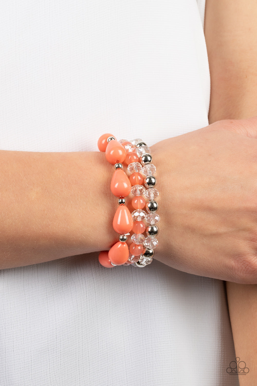 Beachside Brunch - Orange bracelet