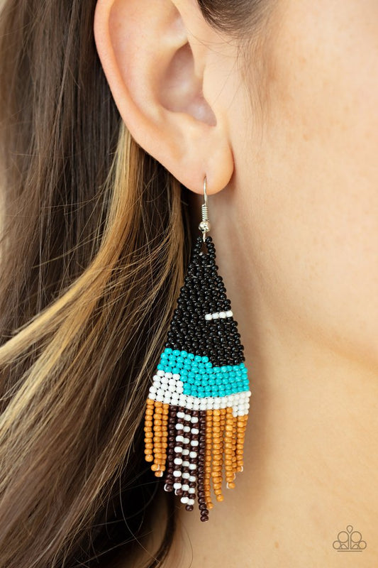 Summer Heat - Black  Earrings