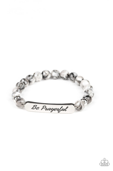 PAPARAZZI BE PRAYERFUL - BLACK bracelet