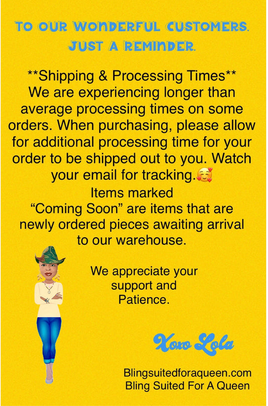 SHIPPING INFORMATION!!