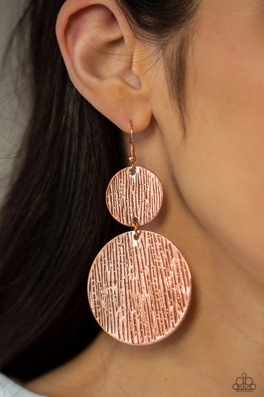 Status Cymbal copper earring